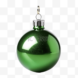 绿色悬挂圣诞球
