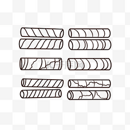 0卡路里图片_食物轮廓巧克力棒或甜食线条艺术