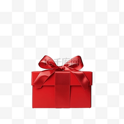 带蝴蝶结的红色礼品盒