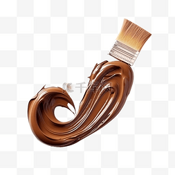 巧克力色背景图片_棕色巧克力色油漆画笔描边