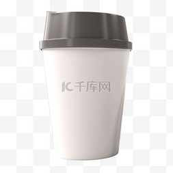 渲染包装图片_咖啡杯3d白色包装