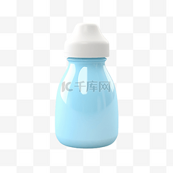 蓝色奶瓶宝宝