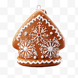 圣诞姜饼 3d 插图