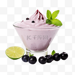 混合莓水果图片_美味的巴西巴西莓奶油