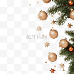 空间布置图片_带复制空间的顶视图节日圣诞装饰