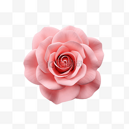 玫瑰渲染图片_3d 玫瑰花瓣与叶子
