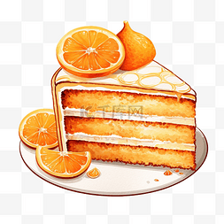 要要图片_蛋糕橙色图形