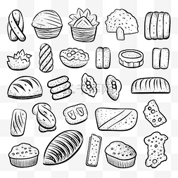 面包可口图片_面包涂鸦元素