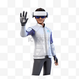 虚拟现实游戏图片_3D角色元宇宙虚拟演示