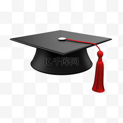 奖学金展板图片_白色红色目标和毕业帽或学位帽隔