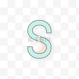 字母s设计图片_显示平面颜色字母 s 向量