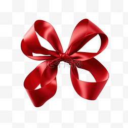 红色喜庆丝带图片_红色卷曲丝带隔离用于礼品和豪华