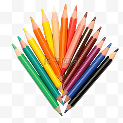 彩色铅笔被隔离 库存照片