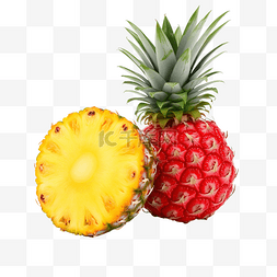 可爱水果菠萝图片_玩具草莓和菠萝