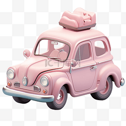 玩具汽车背景图片_3d 汽车玩具渲染对象图