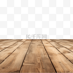 隔离的空木桌平台