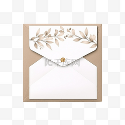 婚礼仪式背景图片_可编辑的婚礼邀请卡，带有棕色信