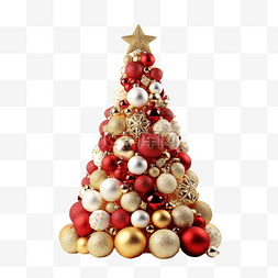 白色创意闪光元素图片_金子做的圣诞树