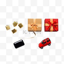 信用卡和购物车图片_圣诞节网上购物