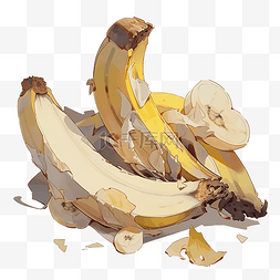 去皮香蕉图片_孤立的去皮香蕉