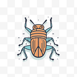 害虫 bug 矢量图标