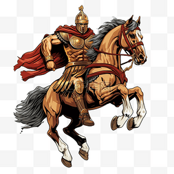 斯巴达logo图片_斯巴达战士骑着马