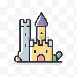 城堡插圖 向量