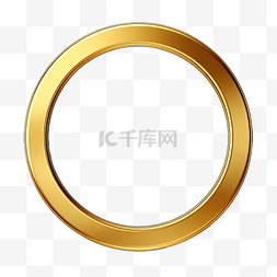 金色圆圈框架图片_金色金属圆圈背景