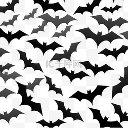 万圣节 3d 插图的蝙蝠的无缝图案