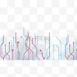 电子电路装饰图片_科技电子线条横图