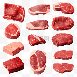 牛肉午餐肉图片_新鲜的肉块