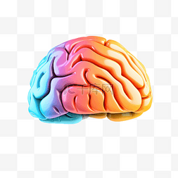 天才大脑图片_大脑符号颜色