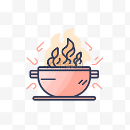 火盆图片_装满火的锅的插图 向量