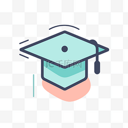 毕业帽icon图片_毕业帽的插图 向量