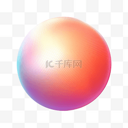 渐变彩色球图片_抽象球体渐变元素颜色网格渐变