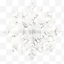 冰图片_圣诞组合物，雪花被剪成白色