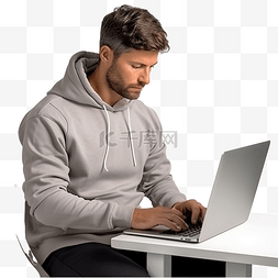 短款男士钱包图片_在家使用笔记本电脑工作的男士穿