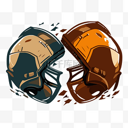 橄榄球头盔碰撞—— 向量