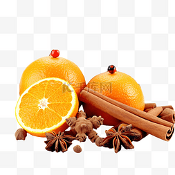 橙汁和橙子图片_橙子和圣诞香料
