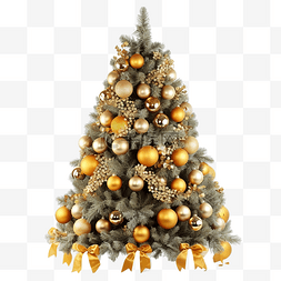 装饰精美的圣诞树