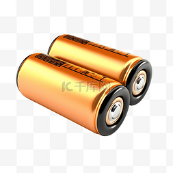 力量的象征图片_电池充电 3d 渲染