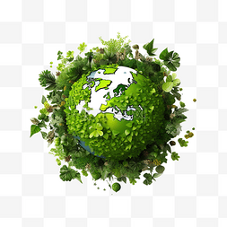 世界环境日地球绿色地球圈球体环