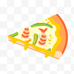披萨蔬菜虾尾快餐