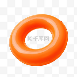 玩水安全图片_橙色泳池浮环