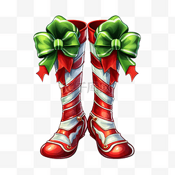 圣诞精灵腿png插图
