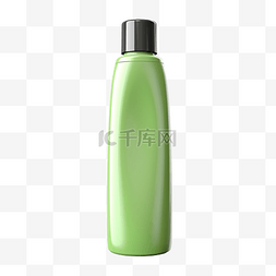 倒出来的洗发水图片_孤立的洗发水瓶