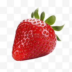 孤立的红甜草莓