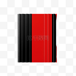 书籍红色封面图片_黑色和红色封面的书籍插图