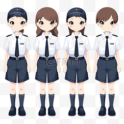 女警官图片_校服剪贴画 女警官制服 rebusemi ilus