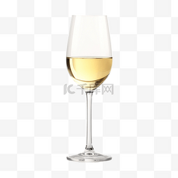 透明圖標图片_一杯白葡萄酒